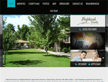 Tablet Screenshot of highlandwoodsaz.com